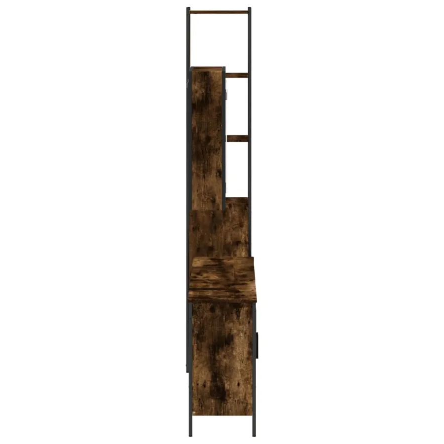 Ensemble d'armoires de salle de bain 4 pcs chêne fumé - 7