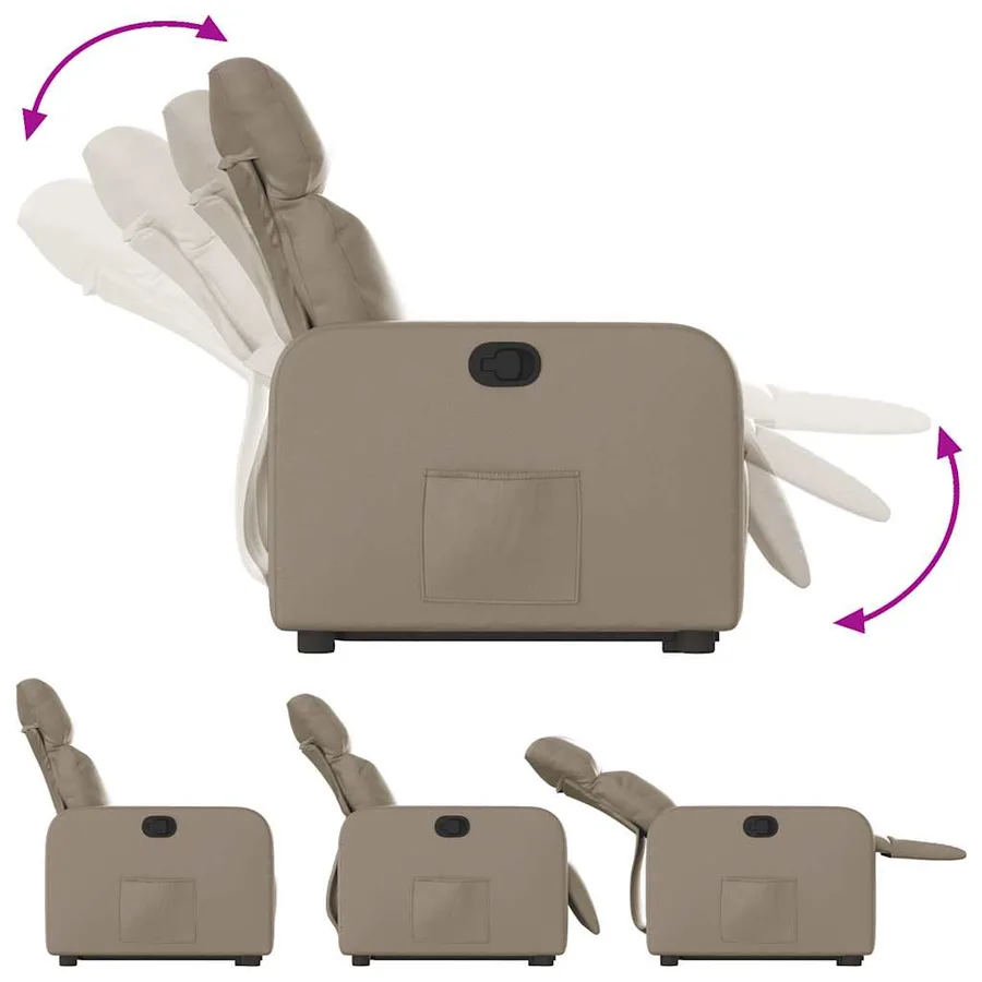 Fauteuil inclinable Cappuccino Similicuir - 7