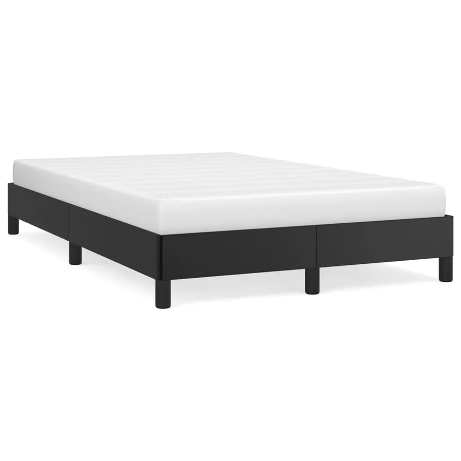 Cadre de lit sans matelas noir 120x200 cm similicuir - 2
