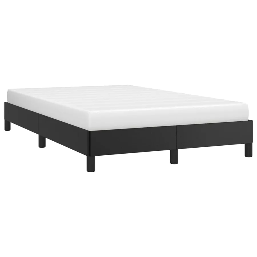 Cadre de lit sans matelas noir 120x200 cm similicuir - 3