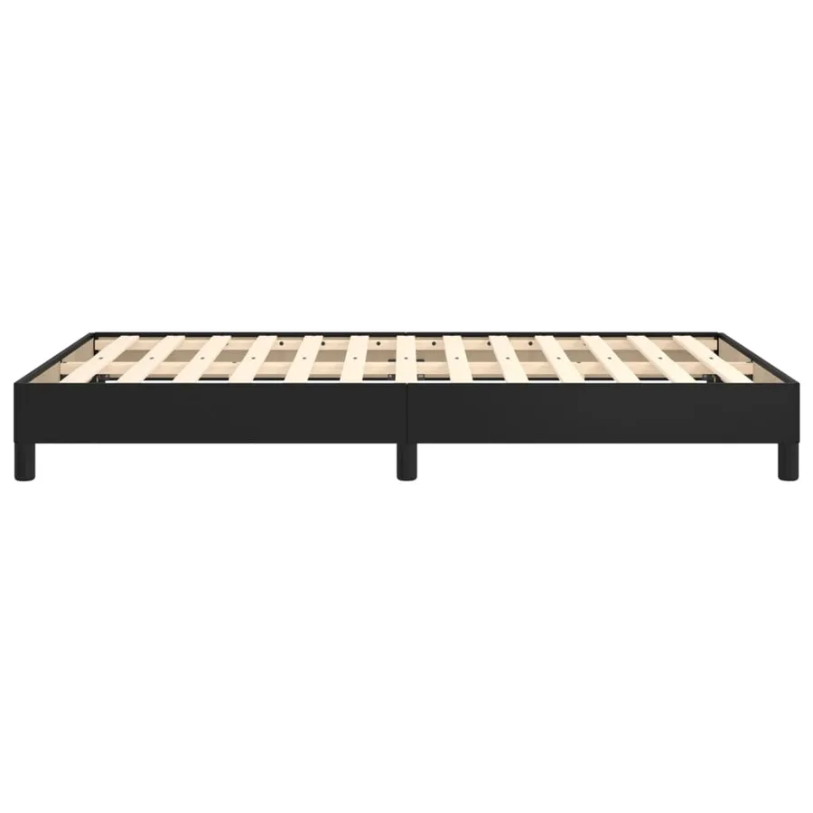 Cadre de lit sans matelas noir 120x200 cm similicuir - 6