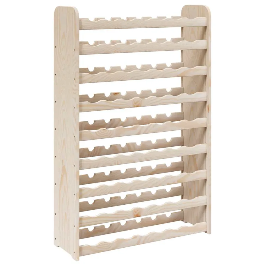 Casier à vin 72,5x25x111,5 cm Bois de pin massif - 7