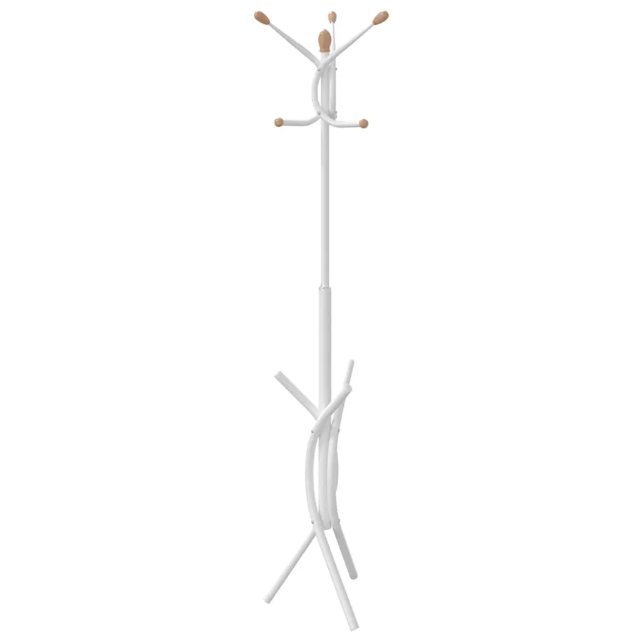 Porte-manteau blanc 176 cm fer enduit de poudre - 6
