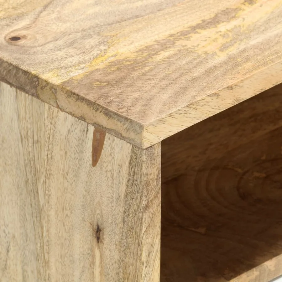 Meuble TV 110x35x48 cm Bois de manguier massif - 4