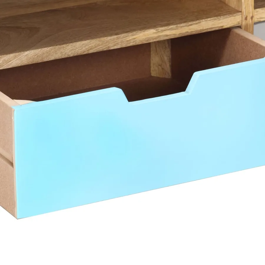 Meuble TV 110x35x48 cm Bois de manguier massif - 5