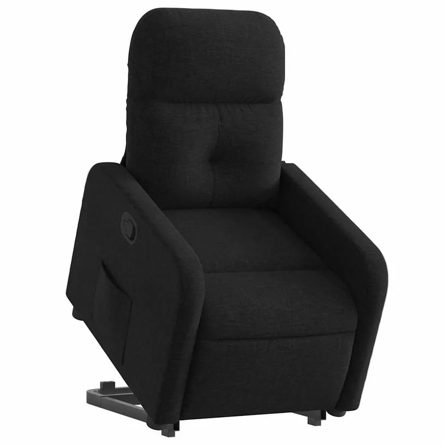Fauteuil inclinable noir tissu - 3