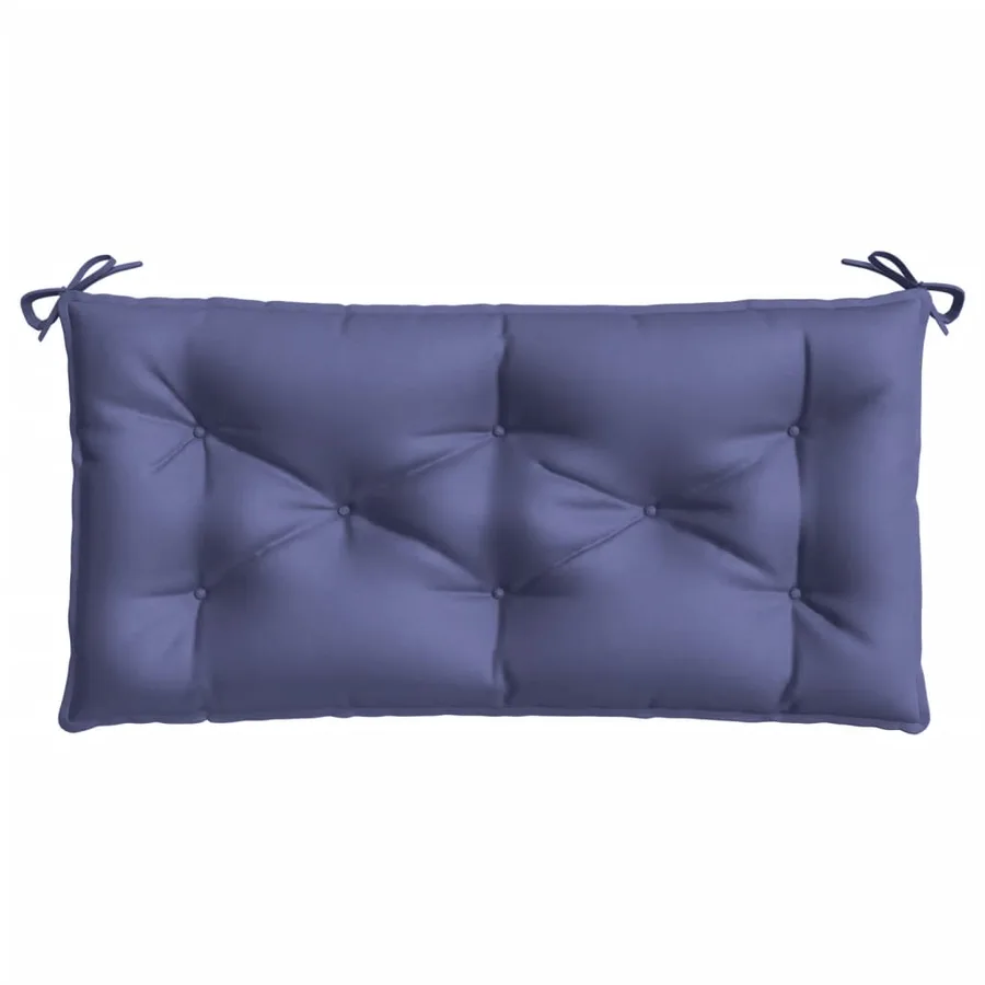 Coussins de banc de jardin lot de 2 bleu marine tissu oxford - 5