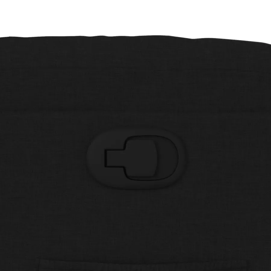 Fauteuil inclinable noir tissu - 12