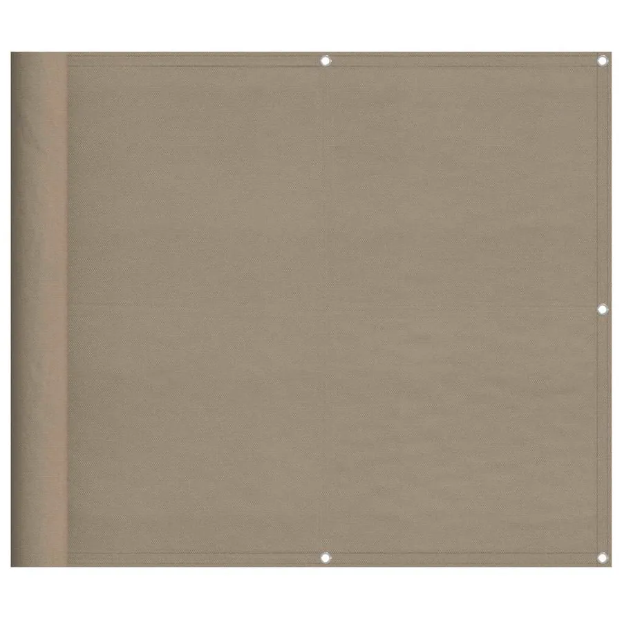 Écran de balcon taupe 90x700 cm 100% polyester oxford - 2