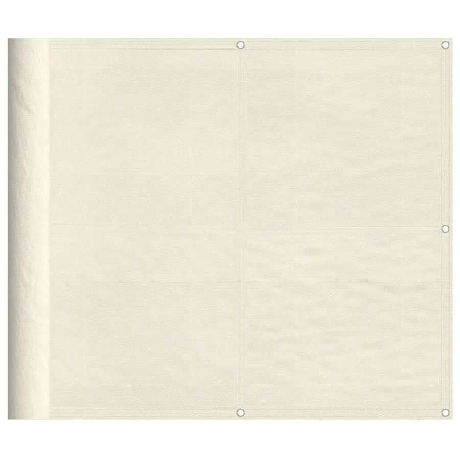 Écran de balcon crème 90x700 cm 100% polyester oxford - 2