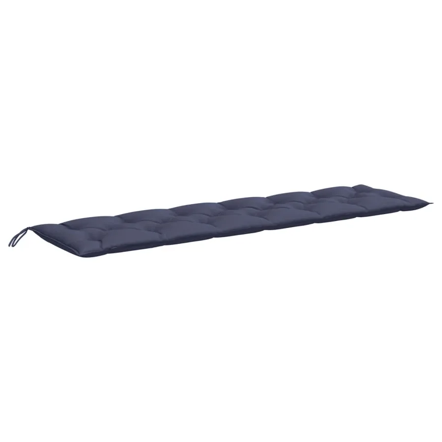 Coussin de banc de jardin bleu marine 200x50x7 cm tissu oxford - 4