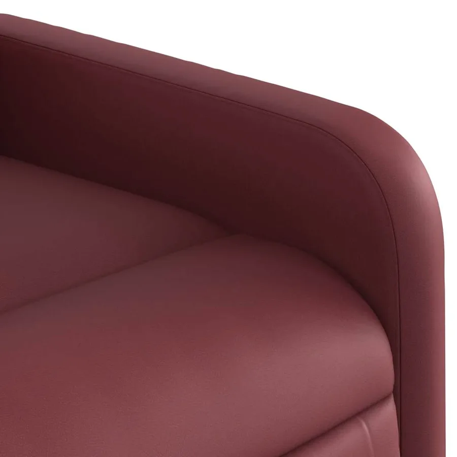 Fauteuil inclinable de massage Rouge bordeaux Similicuir - 11