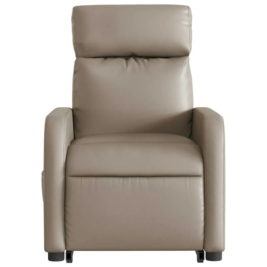 Fauteuil inclinable de massage électrique cappuccino similicuir - 9