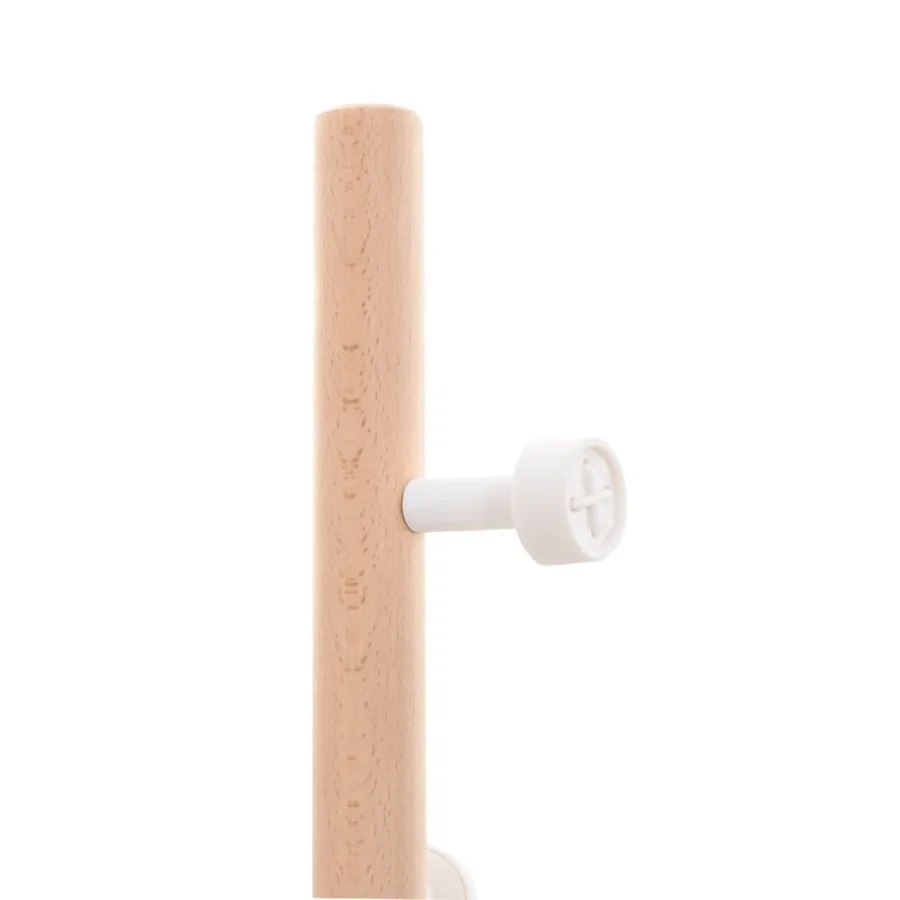 Porte-manteau blanc 177 cm fer enduit de poudre - 7