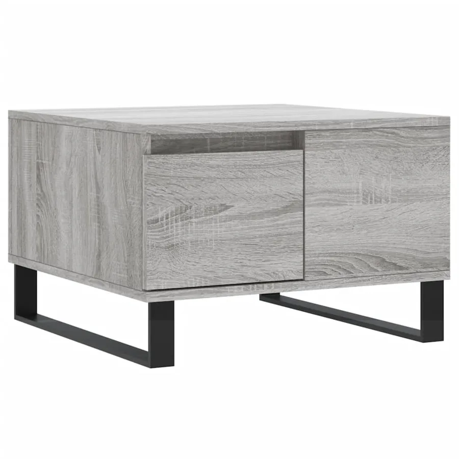 Table basse sonoma gris 55x55x36,5 cm bois d'ingénierie - 2