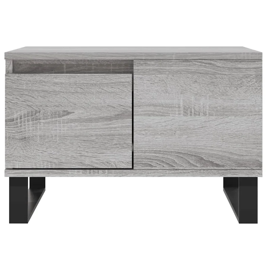 Table basse sonoma gris 55x55x36,5 cm bois d'ingénierie - 5