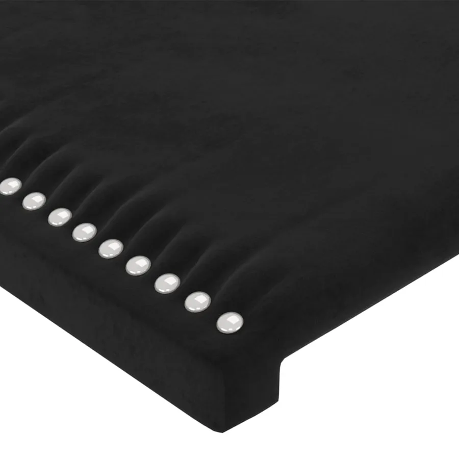Tête de lit Noir 100x5x118/128 cm Velours - 4