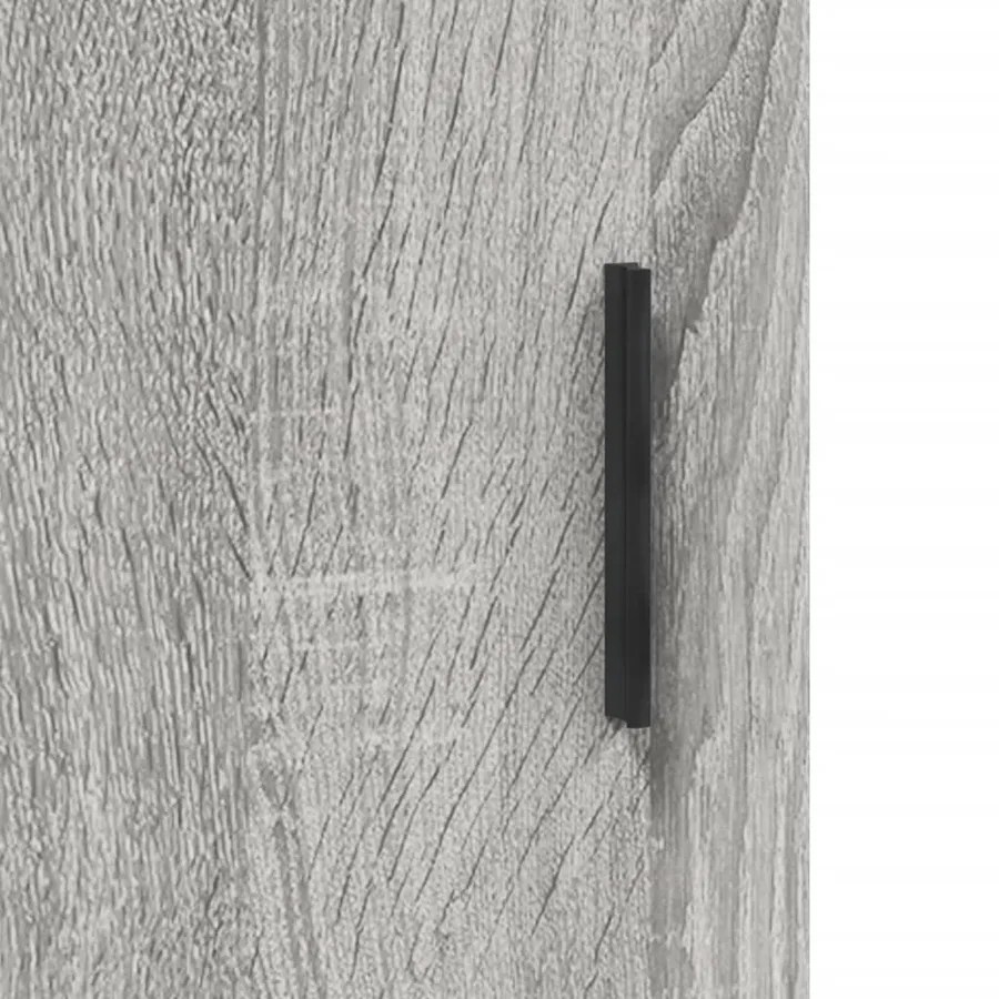 Buffet sonoma gris 69,5x34x90 cm bois d'ingénierie - 11