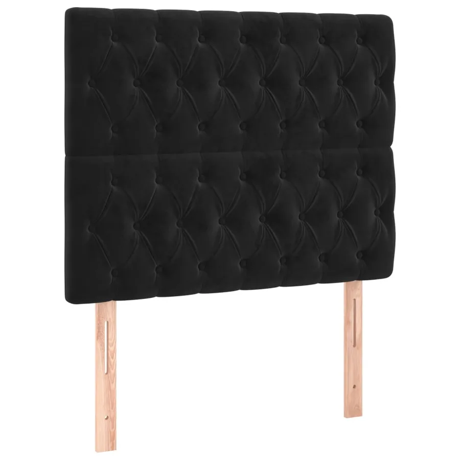 Tête de lit Noir 90x7x118/128 cm Velours - 2