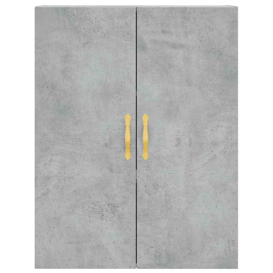 Buffet haut Gris béton 69,5x34x180 cm Bois d'ingénierie - 5