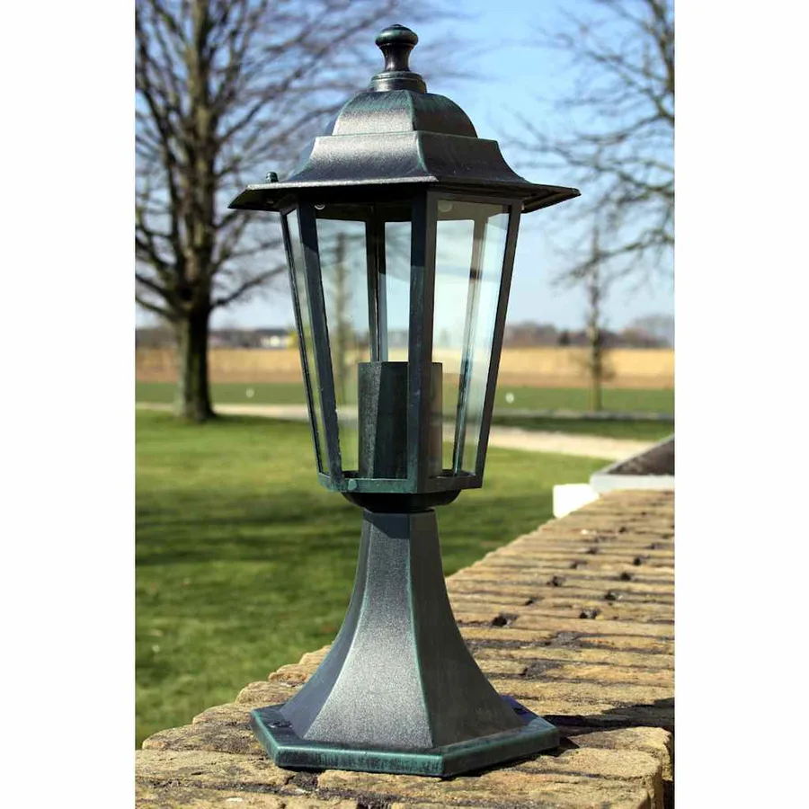 Lampes de jardin 2 pcs Vert foncé/Noir Aluminium - 2