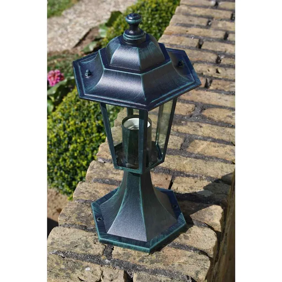Lampes de jardin 2 pcs Vert foncé/Noir Aluminium - 3