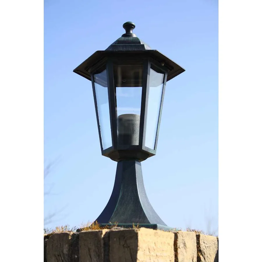 Lampes de jardin 2 pcs Vert foncé/Noir Aluminium - 4