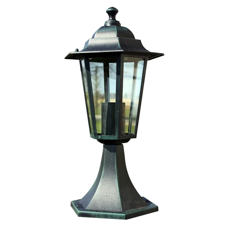 Lampes de jardin 2 pcs Vert foncé/Noir Aluminium - 5
