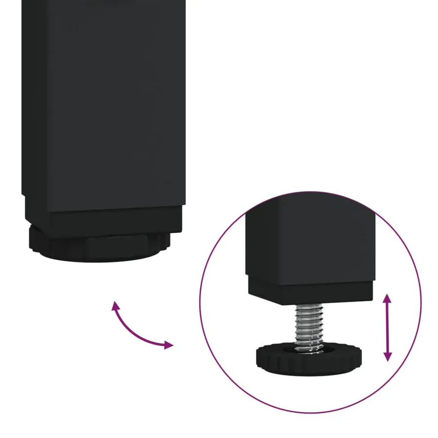 Ensemble de meubles de salle de bain 3 pcs Sonoma gris - 9