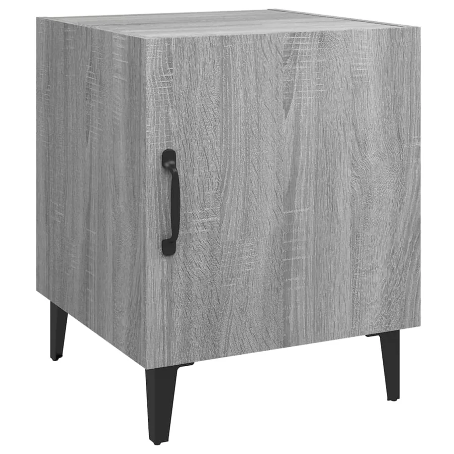 Table de chevet Sonoma gris Bois d'ingénierie - 2