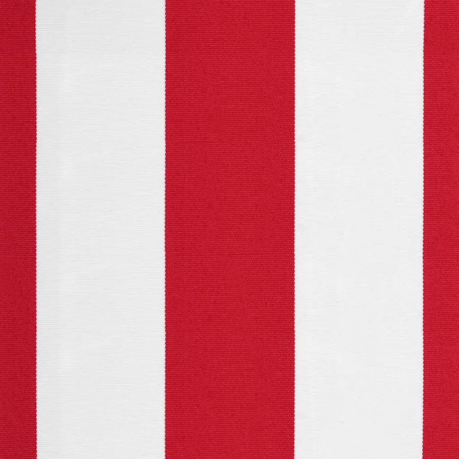 Tissu de remplacement pour auvent rouge et blanc 3x2,5 m polyester - 6