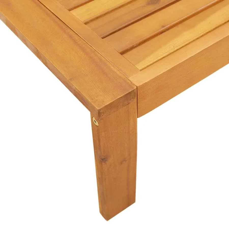 Salon de jardin avec coussins 2 pcs bois massif acacia - 7