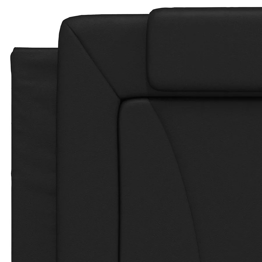Coussin de tête de lit Viana noir 100 cm similicuir - 8