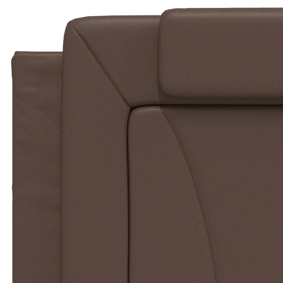 Coussin de tête de lit Viana marron 100 cm similicuir - 8