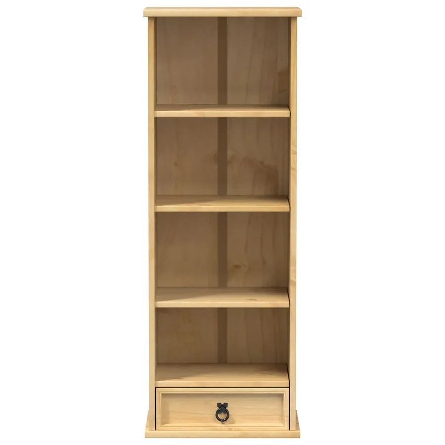 Armoire à CD Corona 40x30x110 cm bois de pin massif - 4