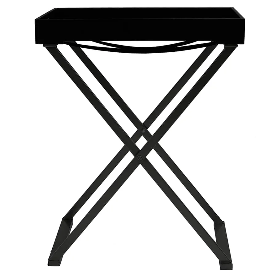 Table pliable Noir 48x34x61 cm MDF - 3