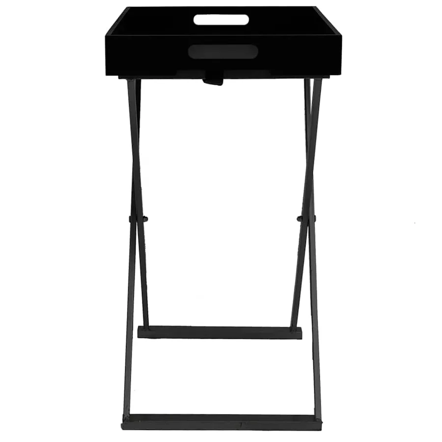 Table pliable Noir 48x34x61 cm MDF - 4