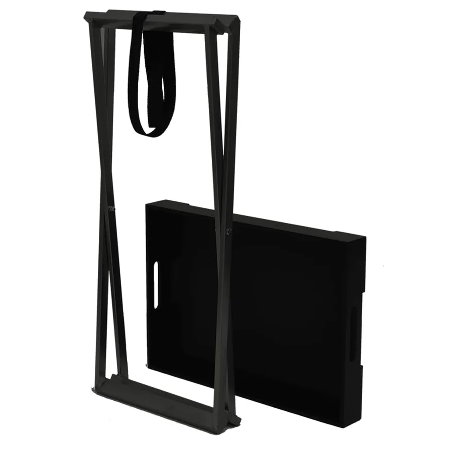Table pliable Noir 48x34x61 cm MDF - 5