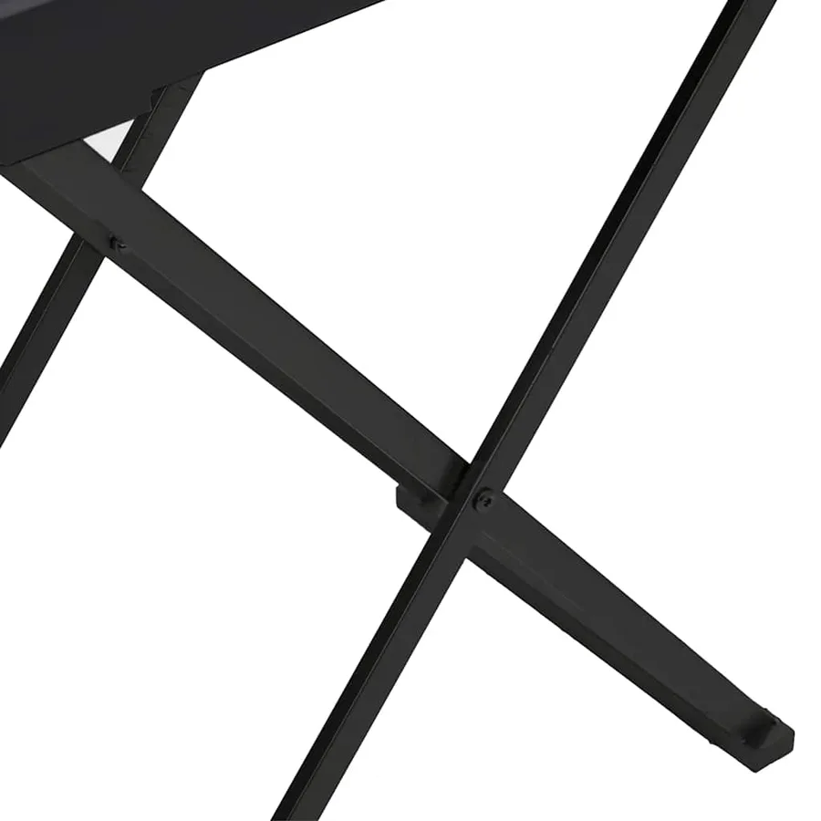 Table pliable Noir 48x34x61 cm MDF - 7