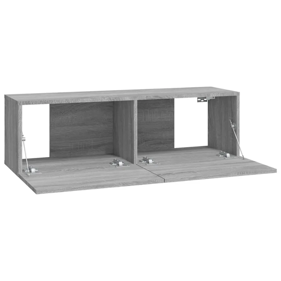 Meubles TV muraux 4 pcs sonoma gris 100x30x30 cm - 7