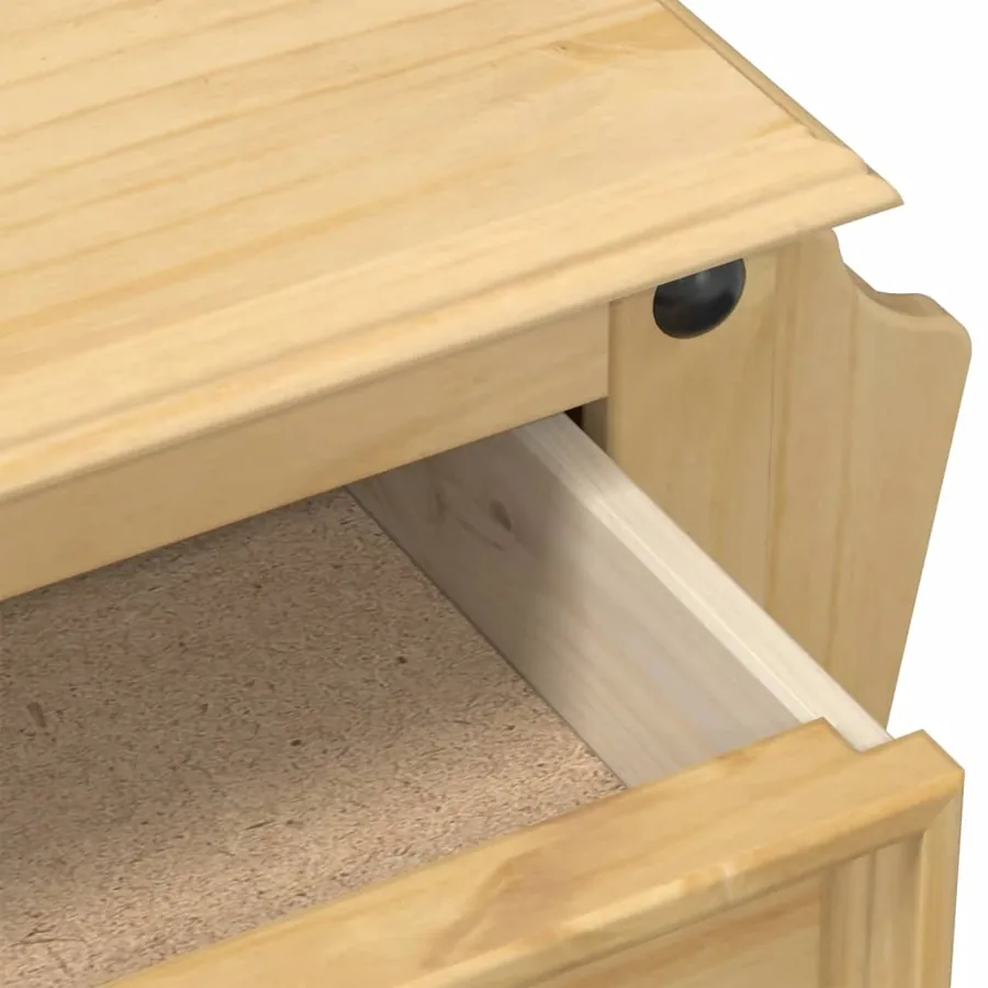 Table de chevet Corona 45x35x47,5 cm bois de pin massif - 7