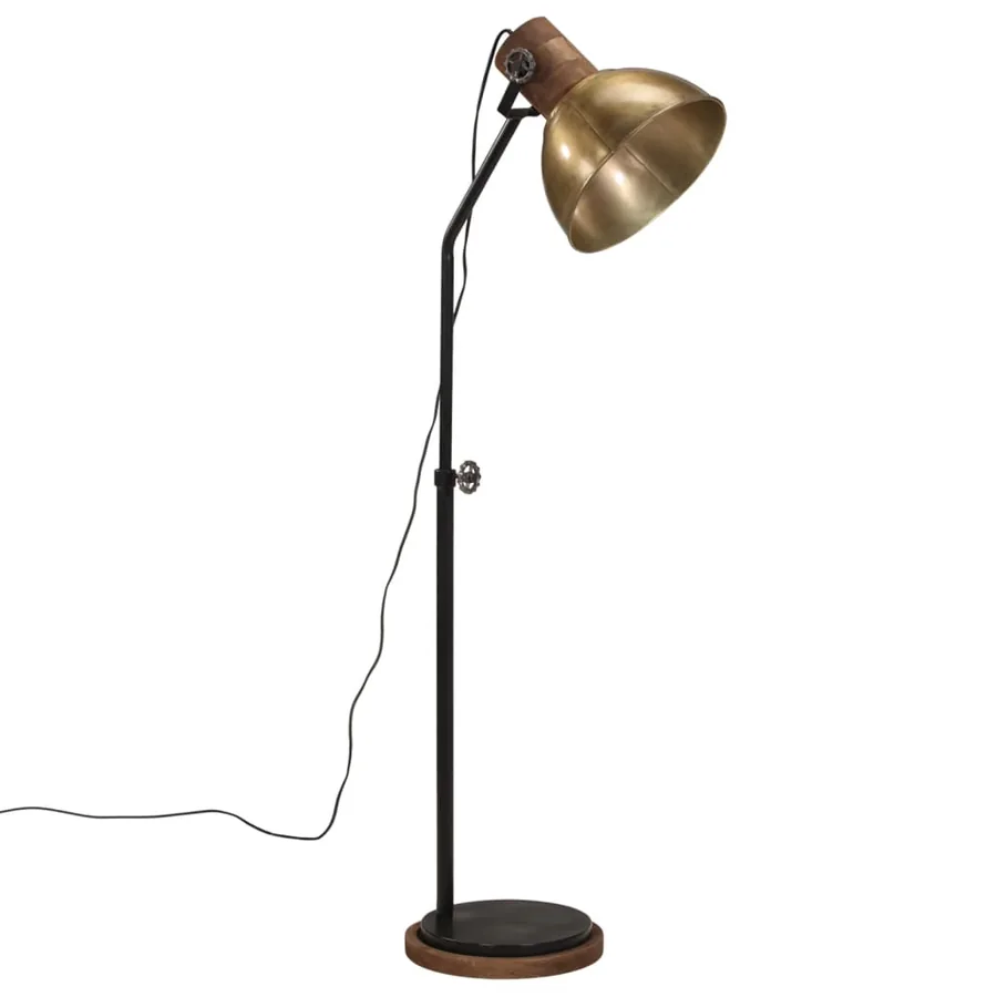 Lampadaire 25 W laiton antique 30x30x100-150 cm E27 - 2