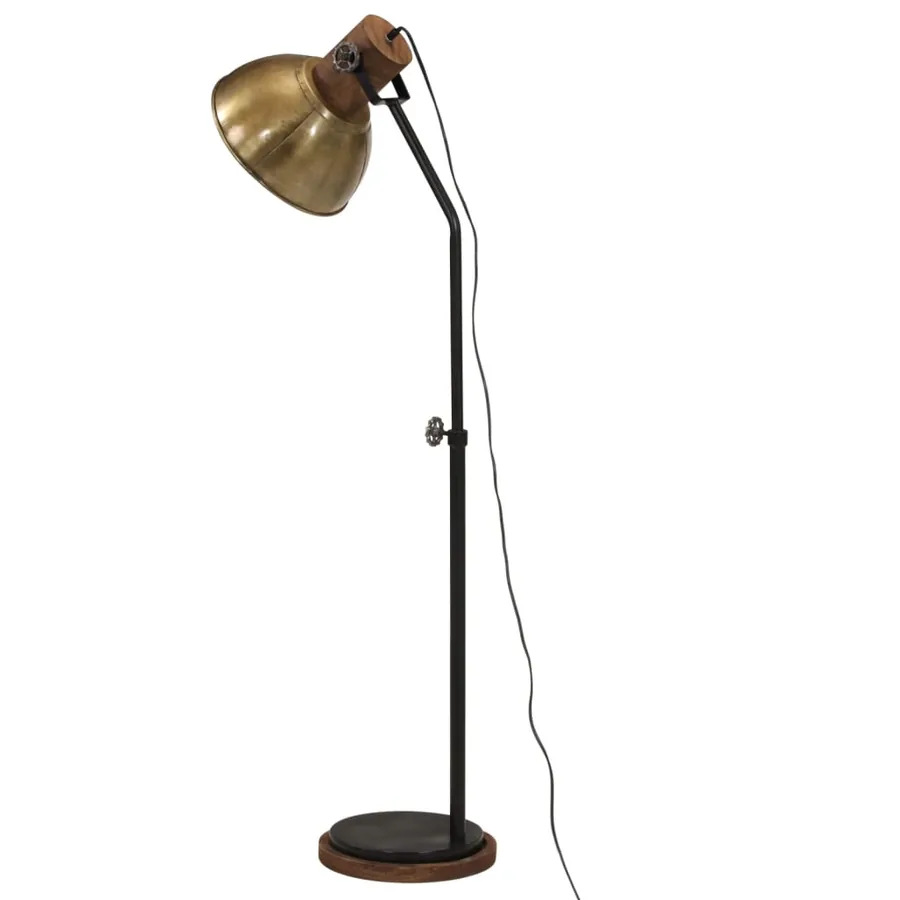 Lampadaire 25 W laiton antique 30x30x100-150 cm E27 - 5