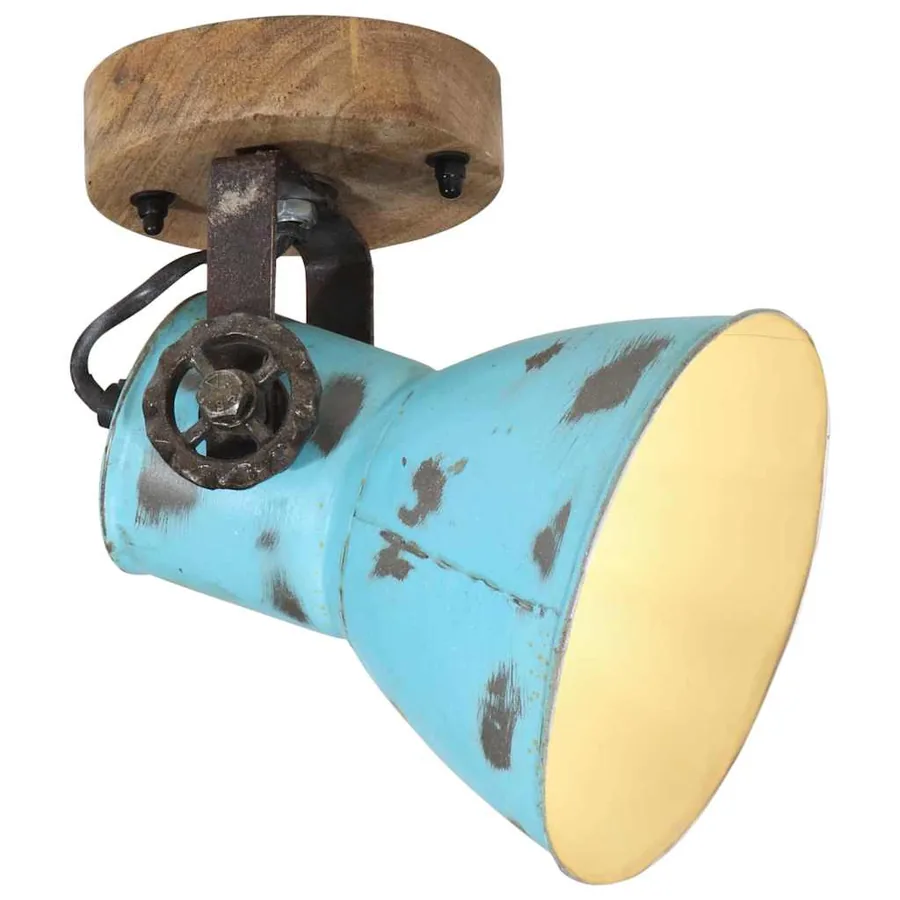 Lampe murale 25 W bleu délavé 11,5x11,5x25 cm E27