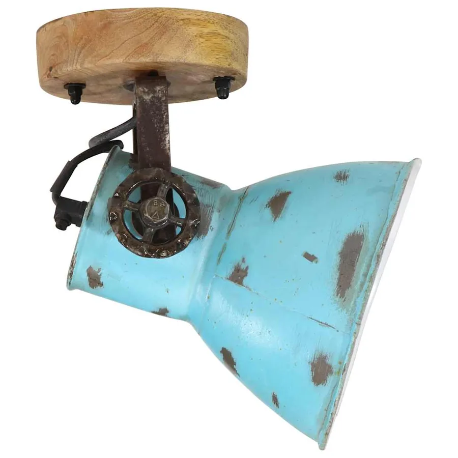 Lampe murale 25 W bleu délavé 11,5x11,5x25 cm E27 - 3