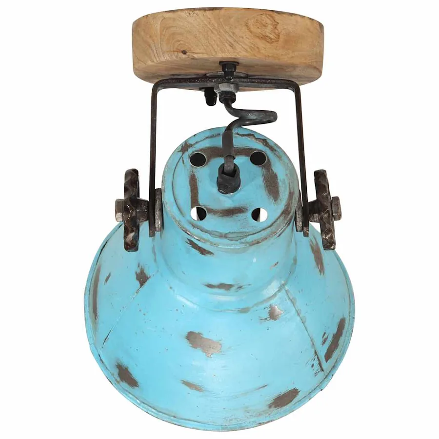 Lampe murale 25 W bleu délavé 11,5x11,5x25 cm E27 - 4