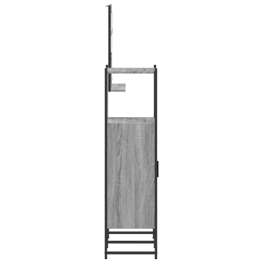 Ensemble d'armoires de salle de bain 3 pcs sonoma gris - 7