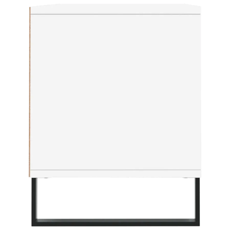 Meuble TV blanc 100x34,5x44,5 cm bois d'ingénierie - 7
