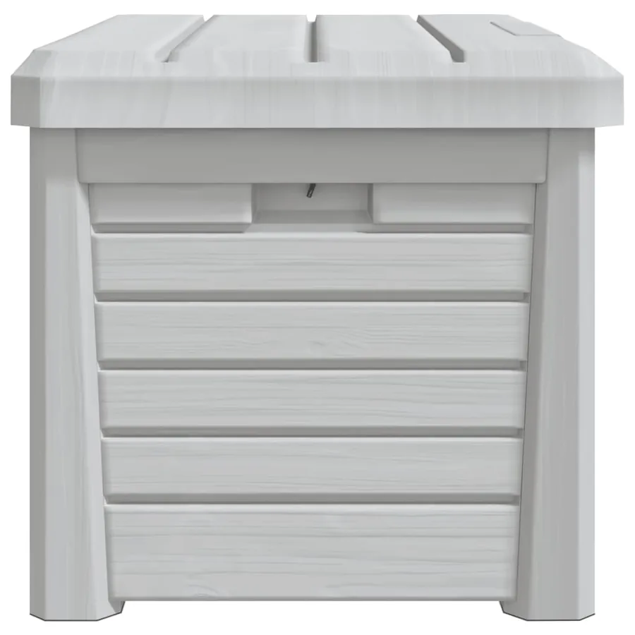 Boîte à coussins d'extérieur gris 73x50,5x46,5 cm polypropylène - 6