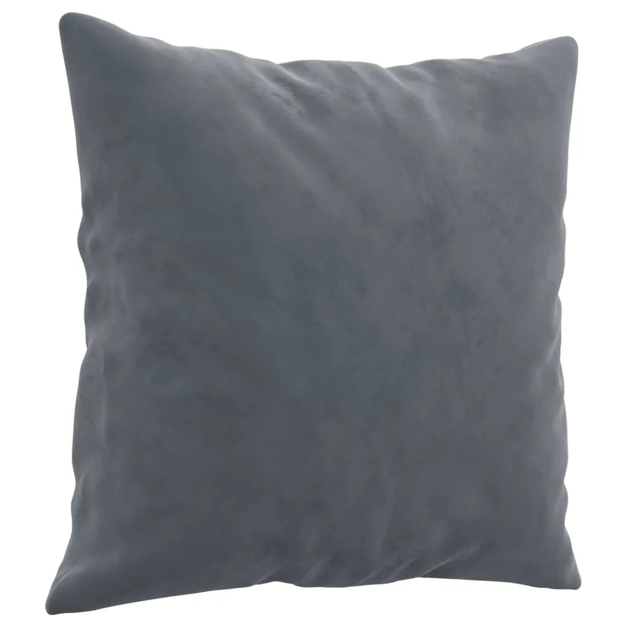Ensemble de canapés 3 pcs avec coussins gris foncé velours - 6
